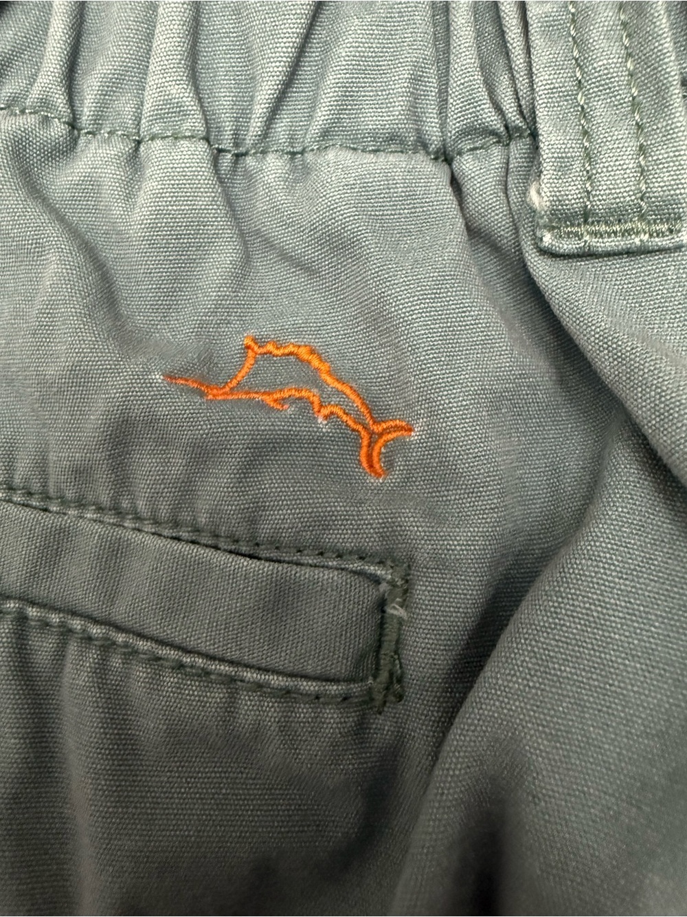 Tommy Bahama Cargo Shorts XL Blue Drawstring Island Casual Coastal - Picture 11 of 13